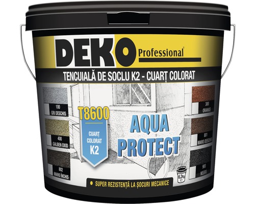 Găleată tencuială soclu DEKO Professional K2 cuarț colorat