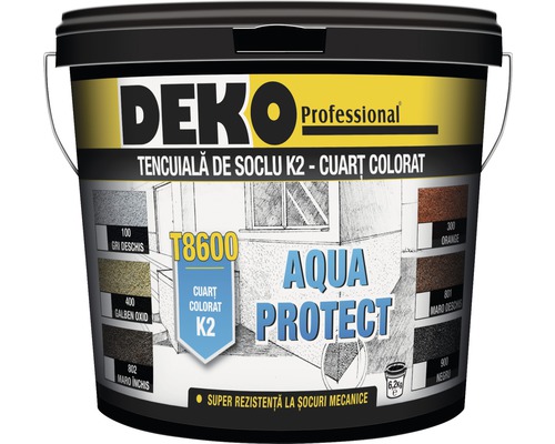 Găleată tencuială soclu DEKO Professional K2 Quarz Colorat