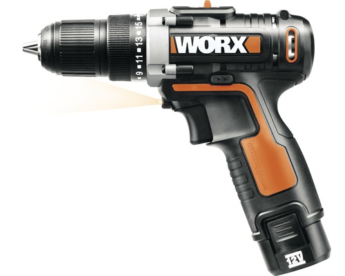 Mașină de înșurubat cu acumulator marca Worx cu 12 volți