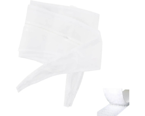 Plasă de țânțari pentru ferestre cu fermoar și bandă velcro