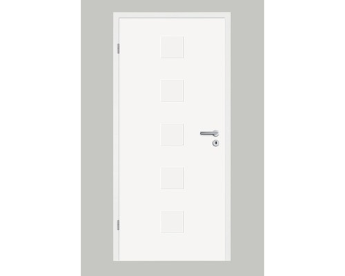Foaie de ușă Pertura Linum 03 albă 86,0x198,5 cm stânga