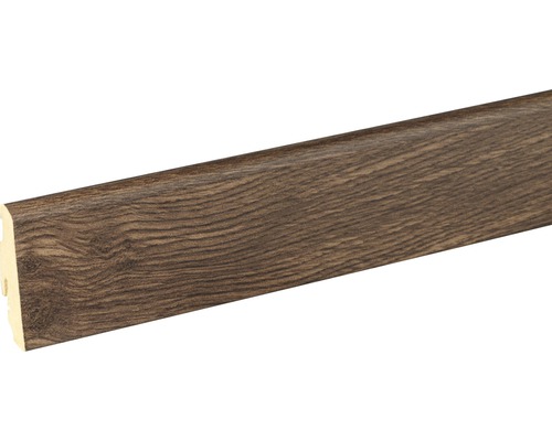 Plintă MDF SKANDOR FU60L stejar fumuriu 2400x58x19 mm Plintă cu structură de lemn