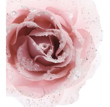 Trandafir decorativ cu sclipici