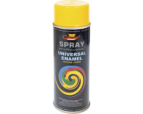 Spray profesional email universal Champion RAL 1023 galben lucios 400 ml