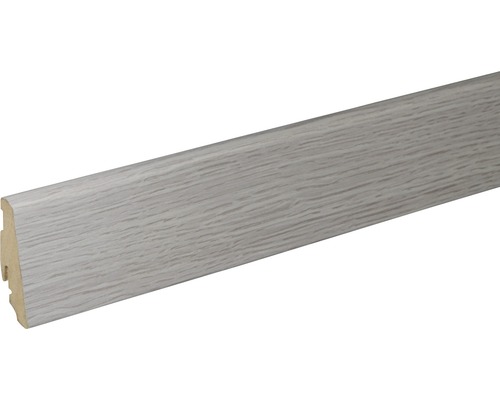 Plintă MDF SKANDOR FU60L bianco 2400x58x19 mm Plintă cu structură de lemn