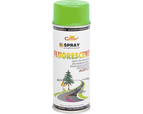 Spray vopsea Champion verde fluorescent 400 ml Spray cu vopsea acrilică fluorescentă