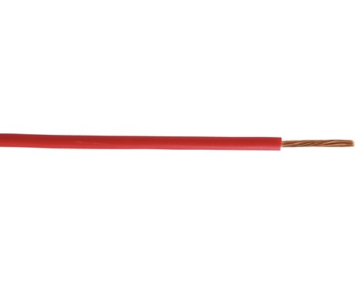 Conductor MYF (H07V-K) 1,5mm² roșu, inel 100m Cablu electric roșu cu fir de cupru