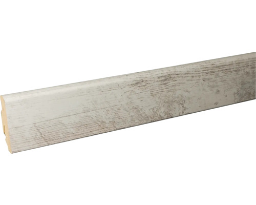 Plintă MDF Neuhofer FU60L pin alb 2400x58x19 mm Plintă din lemn