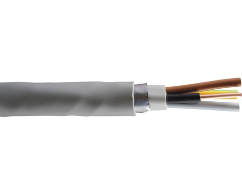 Cablu CYAbY-F 4x10 mm² gri, cu întârziere mărită la propagarea flăcărilor