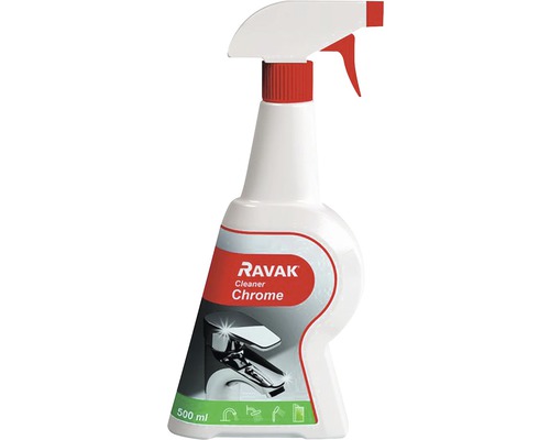 Soluție de curățare baterii sanitare Ravak Cleaner Chrome 500 ml RAVAK Soluție de curățare crom, flacon de 500 ml cu pulverizator