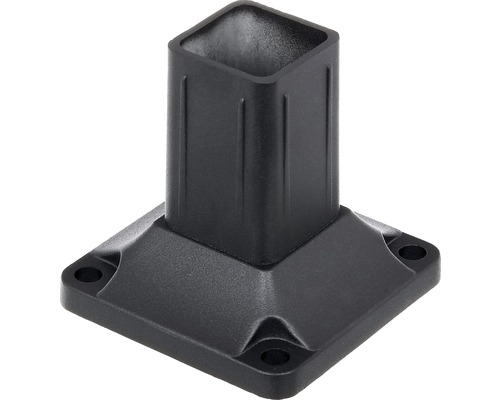 Picior stâlp ALBERTS Guardian 48x48 mm negru