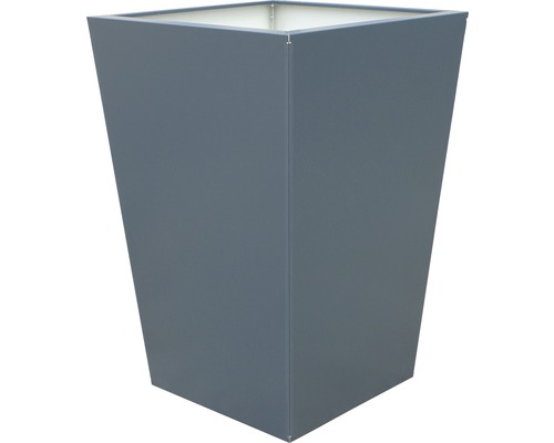 Jardiniere înaltă, gri, pentru grădină