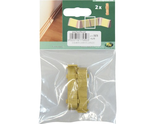Element îmbinare KU50 stejar galben 2 bucăți Cleme de fixare pentru plinte, pachet dublu