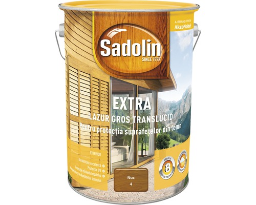 Lazură pentru lemn Sadolin Extra nuc 5 l-0