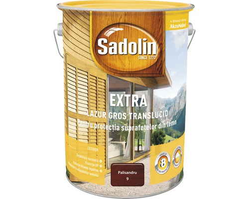 Lazură pentru lemn Sadolin Extra palisandru 5 l-0