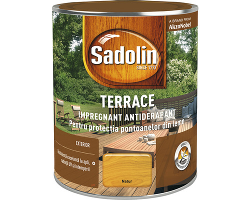 Impregnant antiderapant pentru terase Sadolin Terrace natur 2,5 l-0