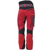 Pantaloni de lucru Hammer Workwear din poliester roșu/galben, anti-tăiere, extra-lungi, mărimea L-thumb-1