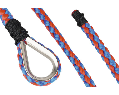 Coardă cu ochet de ancorare Mamutec Ø10mm x 25m Frânghie împletită cu ochet