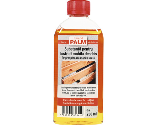 Poliș pentru mobilă deschisă la culoare Barend Palm 250 ml Palm lustruitor pentru mobilă deschisă la culoare în flacon de 250 ml