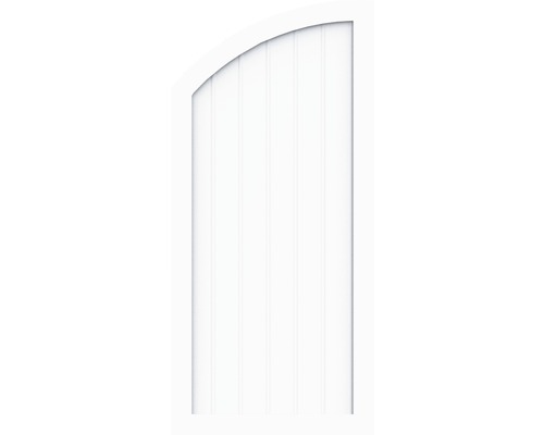 Element de extremitate BasicLine tip Q stânga 90 x 150/120 cm, alb