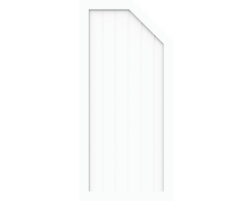 Element de extremitate BasicLine tip L dreapta 90 x 150/120 cm, alb