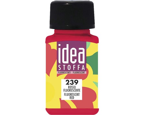 Culoare pentru textile Idea Stoffa 239 Fluorescent Red 60 ml