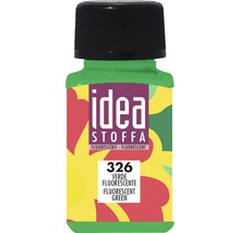Vopsea textilă verde fluorescentă Idea Stoffa în recipient de vopsea
