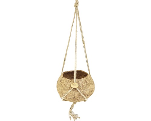 Ghiveci agățător Kokodama, cocos, Ø 25 h 13 cm maro Ghiveci agățător Kokodama, cocos, Ø 25 h 13 cm maro