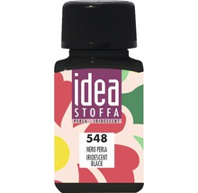 Sticlă vopsea textile Negru Perla Irisat
