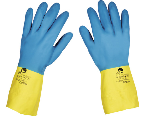 Pereche mănuși de protecție albastre și galbene