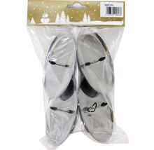 Patru întinzătoare ovale pentru pantofi, din metal, într-un pachet