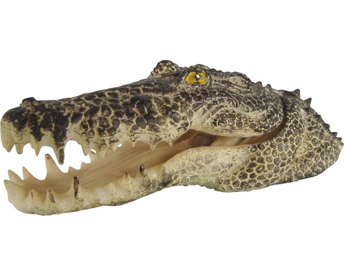 Decorațiune acvariu cap crocodil cu ieșire aer