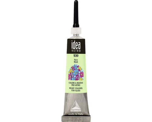 Pastă contur pictură sticlă Idea black 20 ml