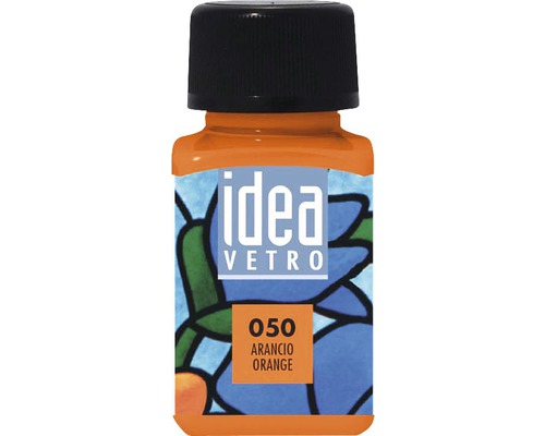Culoare pentru pictură pe sticlă Idea Vetro 050 Orange 60 ml