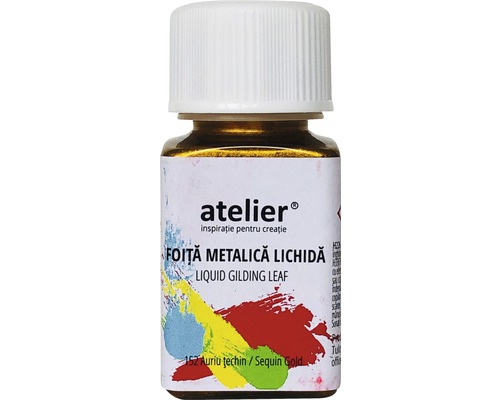 Foiță metalică lichidă Atelier 152 Pure Gold 50 ml