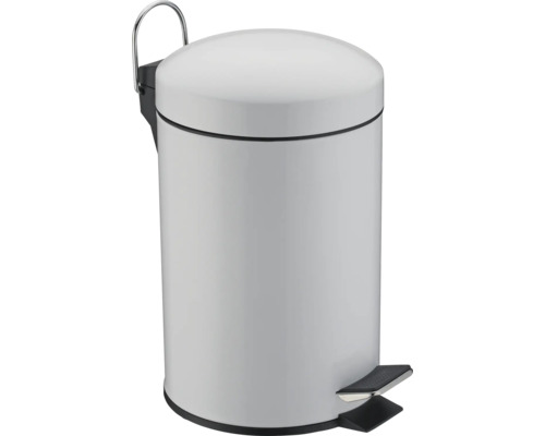 Coș de gunoi cu pedală 3L, alb