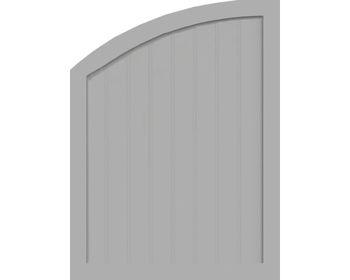 Element de extremitate BasicLine tip R stânga 90 x 120/90 cm, gri argintiu