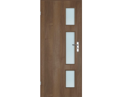 Foaie de ușă Classen nuc Modena 1 MDF 203,5x84,4 cm stânga