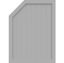 Element de extremitate BasicLine tip M stânga 90 x 120/90 cm, gri argintiu-thumb-0