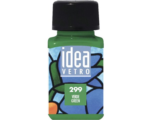 Culoare pentru pictură pe sticlă Idea Vetro 299 Green 60 ml