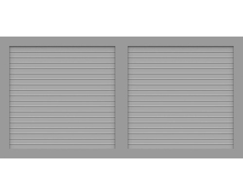 Element principal BasicLine tip W 180 x 90 cm, gri argintiu