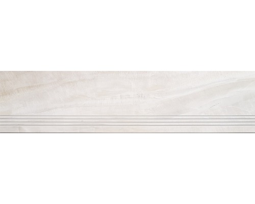 Treaptă gresie rectificată Omega Green 30x120 cm Placă ceramică pentru trepte cu suprafață striată