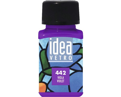 Culoare pentru pictură pe sticlă Idea Vetro 442 Violet 60 ml