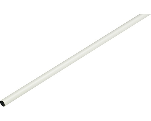 Bară pentru umerașe Hettich 2000x25 mm, albă Țeavă din plastic alb