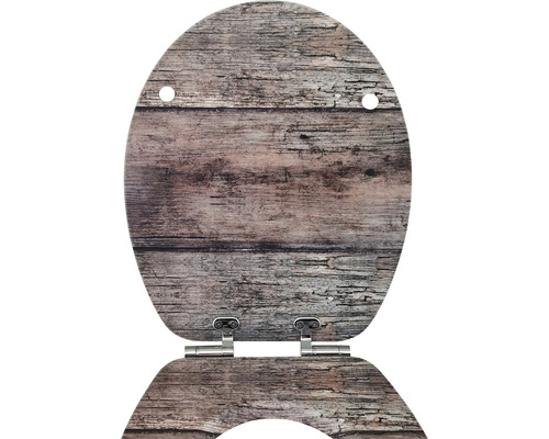 Capac de toaletă cu aspect de lemn