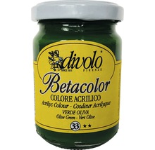Culoare acrilică Betacolor Divolo 33 Olive Green 125 ml-thumb-0