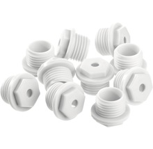 Presetupe plastic cu filet M16 și gaură, pachet 10 bucăți