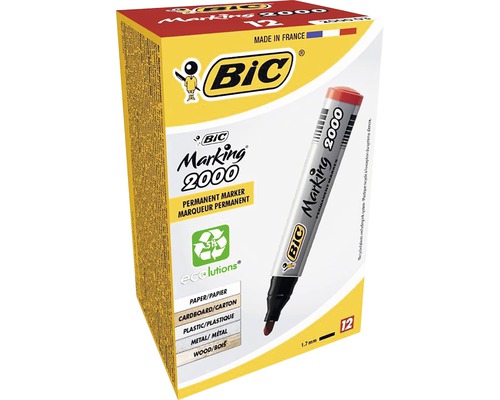 Pachet de markere permanente Bic Marking 2000