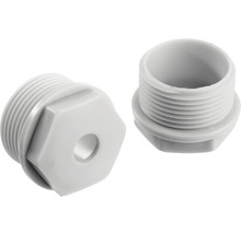 Presetupe plastic cu filet M25 și gaură, pachet 10 bucăți