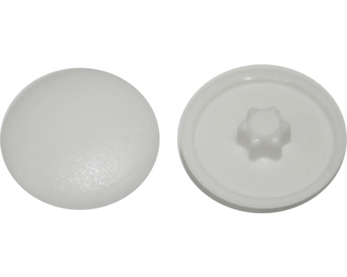 Căpăcele mascare șuruburi cap Torx Dresselhaus T25 culoare albă Capac de acoperire din plastic, față și spate
